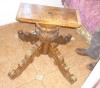 mesa piña tallada con cinco sillas, mesa, piña, tallada, sillas, comedor