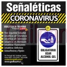 señaléticas autoadhesivas para prevención del coronavirus covid19