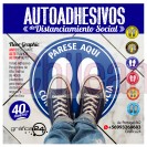 Adhesivos de distanciamiento, floor graphic, espere aqui su turno