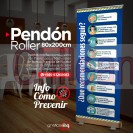 Pendon roller, publicidad, prevencion covid19, señaleticas, covid19