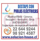 Destape artefactos, lavaplatos, verticales de edificios