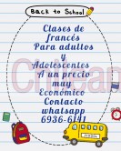 Clases de francés en línea 