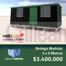 Bodega modular de jardin ,estructura metalica 