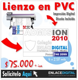 ENLACEDIGITAL Anuncios gratis en Maip&uacute; |  LIENZO EN TELA PVC, IMPRESION DIGITAL