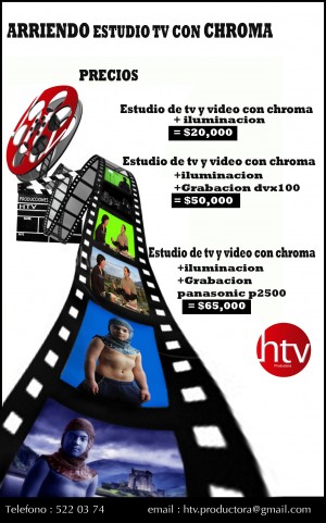 HTV Anuncios gratis en Pedro Aguirre Cerda |  se ofrece arriendo de estudio de television con croma, camara, edicion, iluminacion