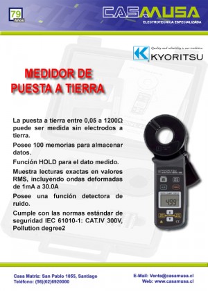 Casa Musa Anuncios gratis en Santiago |  Medidor puesta a tierra, www.casamusa.cl