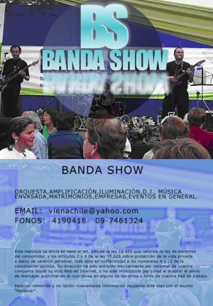christian vera Anuncios gratis en Santiago |  ORQUESTA BANDA SHOW FIESTA A&Ntilde;O NUEVO, musicos