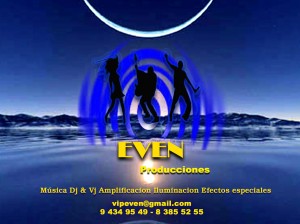 Even Producciones Anuncios gratis en Las Condes |  Fiestas de fin de a&ntilde;o empresas, dj, vj, cumplea&ntilde;os, amplificacion, iluminacion y efectos especiales