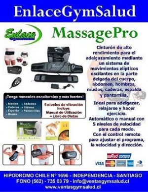 EnlaceGymSalud Anuncios gratis en Independencia |  Massage-Pro Cinturon Reductor $ 49.990, Cinturon Reductor y Tonificador