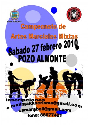 cristian maraboli Anuncios gratis en  torneo de artes marciales mixtas en pozo almonte, artes marciales en pozo almonte 27 de febrero 2010