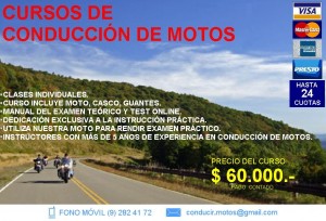 Conducir Motos Anuncios gratis en Valpara&iacute;so |  Curso de Conducci&oacute;n de Motos Conducir.Motos - V regi&oacute;n, cursos, clases, accesorios, seguros para motos