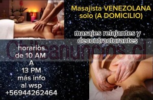 Charls Anuncios gratis en Santiago |  Se necesitan masajistas para operar en distintas zonas de santiago, Masajistas