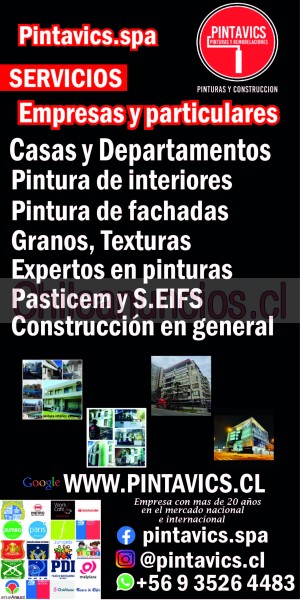 Pintavics Anuncios gratis en Santiago |  Servicios de pintura y remodelacion disponible , Pintura, remodelacion y mantencion