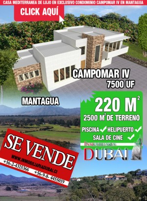 Carola Ackermann Anuncios gratis en Conc&oacute;n |  Vendo Casa Mediterranea de lujo en Mantagua Campomar IV, Espectacular casa
