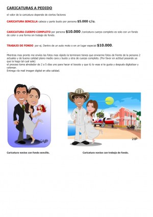 FLAVIO ACU&Ntilde;A Anuncios gratis en Rapel de Navidad |  PACK MATRIMONIAL CARICATURAS NOVIOS RECUERDOS PARTES DE MATRIMONIOS, PARTES DE MATRIMONIO CON CARICATURAS