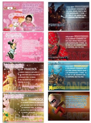 Bazarfusion Anuncios gratis en El Bosque |  Invitaciones de Cumplea&ntilde;os, Premium con personajes favoritos