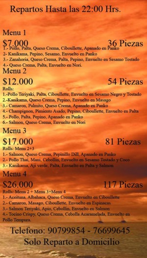 IVAN Anuncios gratis en Providencia |  SUSHI PARA EVENTOS -CUMPLEA&Ntilde;OS-COLACIONES Y MENUS, EL MAS BARATO Y DE MEJOR CALIDAD.