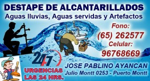 Jos&eacute; Pablino Ayanc&aacute;n Anuncios gratis en Puerto Montt |  Jos&eacute; Pablino Ayanc&aacute;n Destape de Alcantarillados, Destape de Alcantarillados Aguas Lluvias, Tuberias y Artefactos A Domicilio