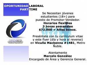 paola salinas Anuncios gratis en &Ntilde;u&ntilde;oa |  Promotor vendedor en terreno, promotor