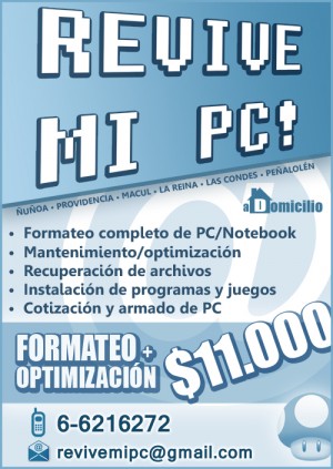 Revive mi PC! Anuncios gratis en &Ntilde;u&ntilde;oa |  Revive mi PC!, Servicio t&eacute;cnico inform&aacute;tico a domicilio