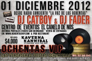 John Peter Anuncios gratis en San Bernardo |  Fiestas Ochentas VIP Canelo de Nos San Bernardo Dj Catboy & Dj Fader Vivo !, La Verdadera Fiesta de los Ochentas en San Bernardo