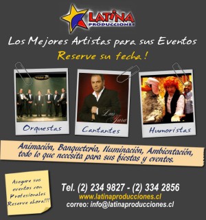 Latina Producciones Anuncios gratis en Providencia |  HUMORISTAS,CANTANTES Y TODOS LOS ARTISTAS, Latina Producciones 