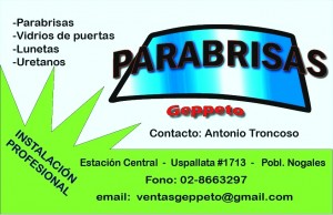 ANTONIO  Anuncios gratis en Estaci&oacute;n Central |  instalacion de parabrisas- sin recargo a dimicilio, los precios mas bajos de la comuna , lo estamos esperando.