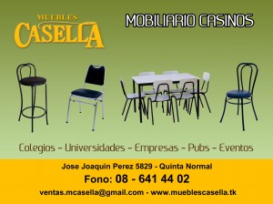 Muebles Casella Anuncios gratis en Quinta Normal |  Sillas De Bar - 86414402 - www.mueblescasella.tk , Fabricaci&oacute;n directa de mobiliario escolar, casino y oficina
