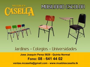 Muebles Casella Anuncios gratis en Quinta Normal |  Silla Escolar - 86414402 - www.mueblescasella.tk , Fabricaci&oacute;n directa de mobiliario escolar, casino y oficina