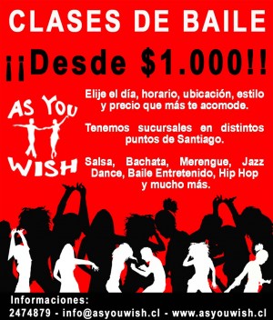 as you wish Anuncios gratis en Recoleta |  CLASES DE BACHATA Y MERENGUE, BARRIO BELLAVISTA, DESDE $1000, CLASES DE BACHATA Y MERENGUE