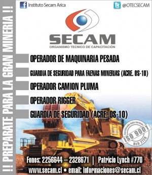 secam Anuncios gratis en Arica |  cursos de capacitaci&oacute;n para la miner&iacute;a en arica, Cursos