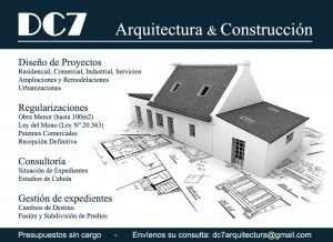 DC7 ARQUITECTURA Anuncios gratis en &Ntilde;u&ntilde;oa |  ARQUITECTURA Y CONSTRUCCI&Oacute;N, Dise&ntilde;o de Proyectos - Regularizaciones- Consultor&iacute;a- Gesti&oacute;n de Expedientes