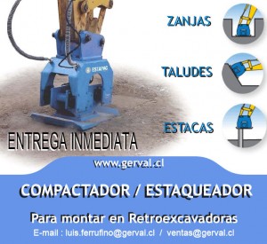 Luis Ferrufino Navarrete Anuncios gratis en Santiago |  Placa Compactadora de Presicion Para Excavadoras y Retroexcavadoras, Espapac 400 Compactadora y Estaqueadora Unica en Chile