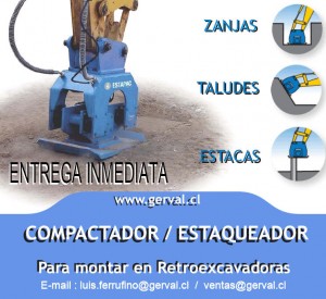 Luis Ferrufino Navarrete Anuncios gratis en Santiago |  Placa Compactadoras de Presicion  para Excavadora y Retroexcavadoras, Compacta Zanjas, Taludes y Clavaestacas.