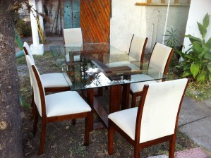 jaime  Anuncios gratis en Providencia |  Mesa comedor vidrio + 6 sillas casi nueva, Mesa comedor, living, vidrio, sillas