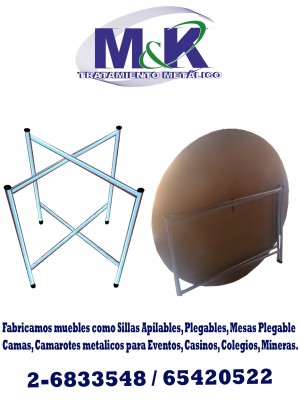 Tratamiento Metalico MyK Anuncios gratis en Cerrillos |  Mesa para evento atril plegable 26833548, fabrica de mesas, Mesa para evento, mesa atril plegable, mesas para casino
