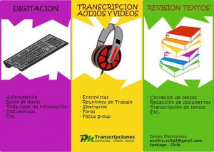 Pilar Moreno Anuncios gratis en Las Condes |  Transcripciones - digitaci&oacute;n - revisi&oacute;n y edici&oacute;n textos, Transcripci&oacute;n de audio y digitaci&oacute;n de datosq