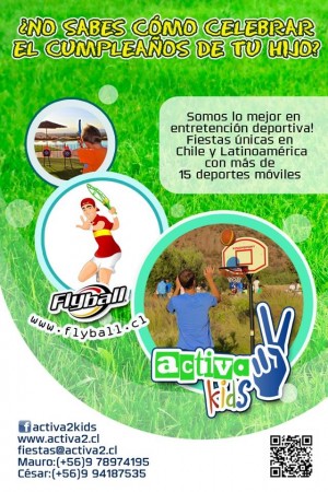 Mauricio Valenzuela Anuncios gratis en Las Condes |  Animaci&oacute;n de cumplea&ntilde;os deportivos infantiles activa2kids con&oacute;cenos!, Animaci&oacute;n de cumplea&ntilde;os infantiles / animadores de cumplea&ntilde;os