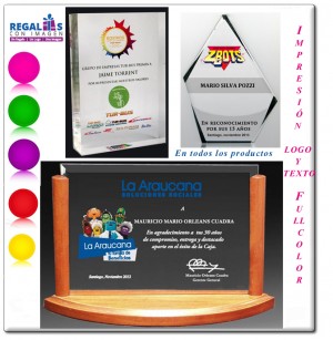 Regalos con imagen Anuncios gratis en Santiago |  Galvanos - galvanos en cristal - reconocimientos - dise&Ntilde;os exclusivos, Galvanos en cristal, acr&Iacute;lico y madera full color y laser