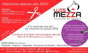 Luis Meza Vallejo Anuncios gratis en Santiago |  Instituto de belleza luis mezza, estilistas unisex, Cursos de belleza, peluquer&iacute;a, manicure, podolog&iacute;a, maquillaje, etc 