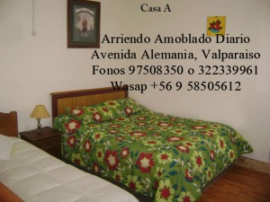 Alicia Calderon Anuncios gratis en Valpara&iacute;so |  Duplex amoblado se arrienda diario, 1 dormitorio, c&eacute;ntrico, impecable, Avenida alemania altura mirador plaza bismark valparaiso fono 97508350