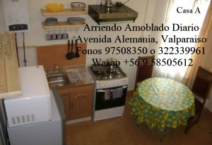 Alicia Calderon Anuncios gratis en Valpara&iacute;so |  Apartamento equipado 1 ambiente se arrienda diario, valparaiso costa, Avenida alemania altura plaza bismark, valparaiso, fono 97508350