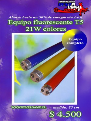 RENTAGAME CHILE Anuncios gratis en La Cisterna |  Equipo fluorescente t5 21w colores/ precio: $ 4.500, Ahorre hasta un 50% de energia electrica