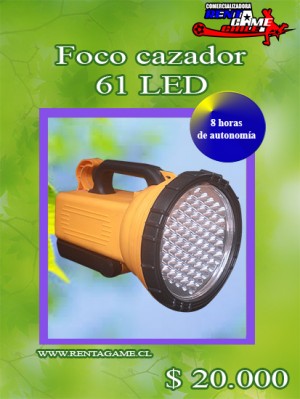 RENTAGAME CHILE Anuncios gratis en La Cisterna |  Foco cazador 61 led/ precio: $  20.000, Rentagame: es lider en iluminacion led