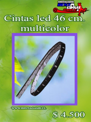 RENTAGAME CHILE Anuncios gratis en La Cisterna |  Cintas led 46 cm. multicolor/precio: $ 4.500, Rentagame: maquinas de juego:  accesorios,repuestos, servicio tecnico