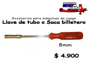 RENTAGAME CHILE Anuncios gratis en La Cisterna |  Llave de tubo o saca billetero 8mm/precio: $ 4.900, Rentagame: maquinas de juego:  accesorios,repuestos, servicio tecnico