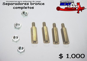 RENTAGAME CHILE Anuncios gratis en La Cisterna |  Separadores bronce completos/precio oferta: $ 1.000 pesos, Rentagame: maquinas de juego:  accesorios,repuestos, servicio tecnico