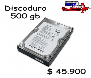 RENTAGAME CHILE Anuncios gratis en La Cisterna |  Disco duro 500 gb/insumos de computacion/ precio. $ 45.900, Rentagame: maquinas de juego:  accesorios,repuestos, servicio tecnico