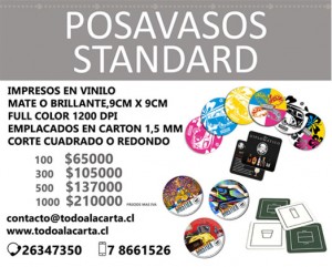 Rodrigo F Anuncios gratis en Providencia |  Posavasos corporativos con logo para restaurantes y cafeterias, Posavasos con logo, posavasos carton, posavasos corcho y magneticos