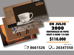 Rodrigo F Anuncios gratis en Providencia |  Individuales de papel para restaurantes y cafeterias, Individuales de papel kraft, para eventos y gastronomia